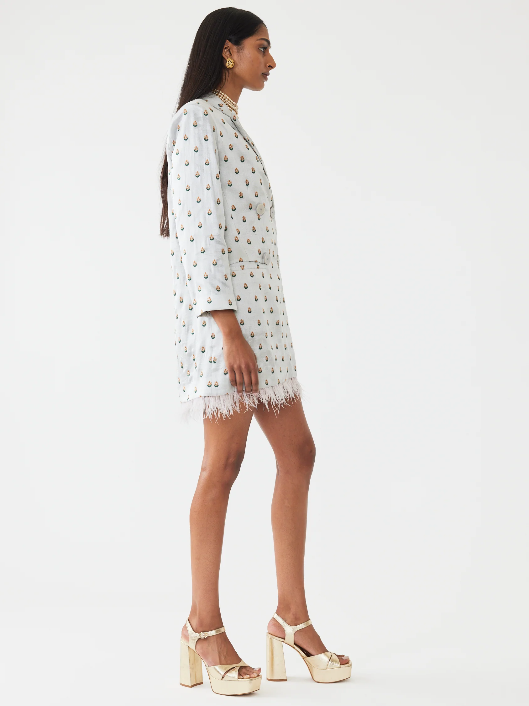 Alex Embroidered Blazer Dress - Image 10