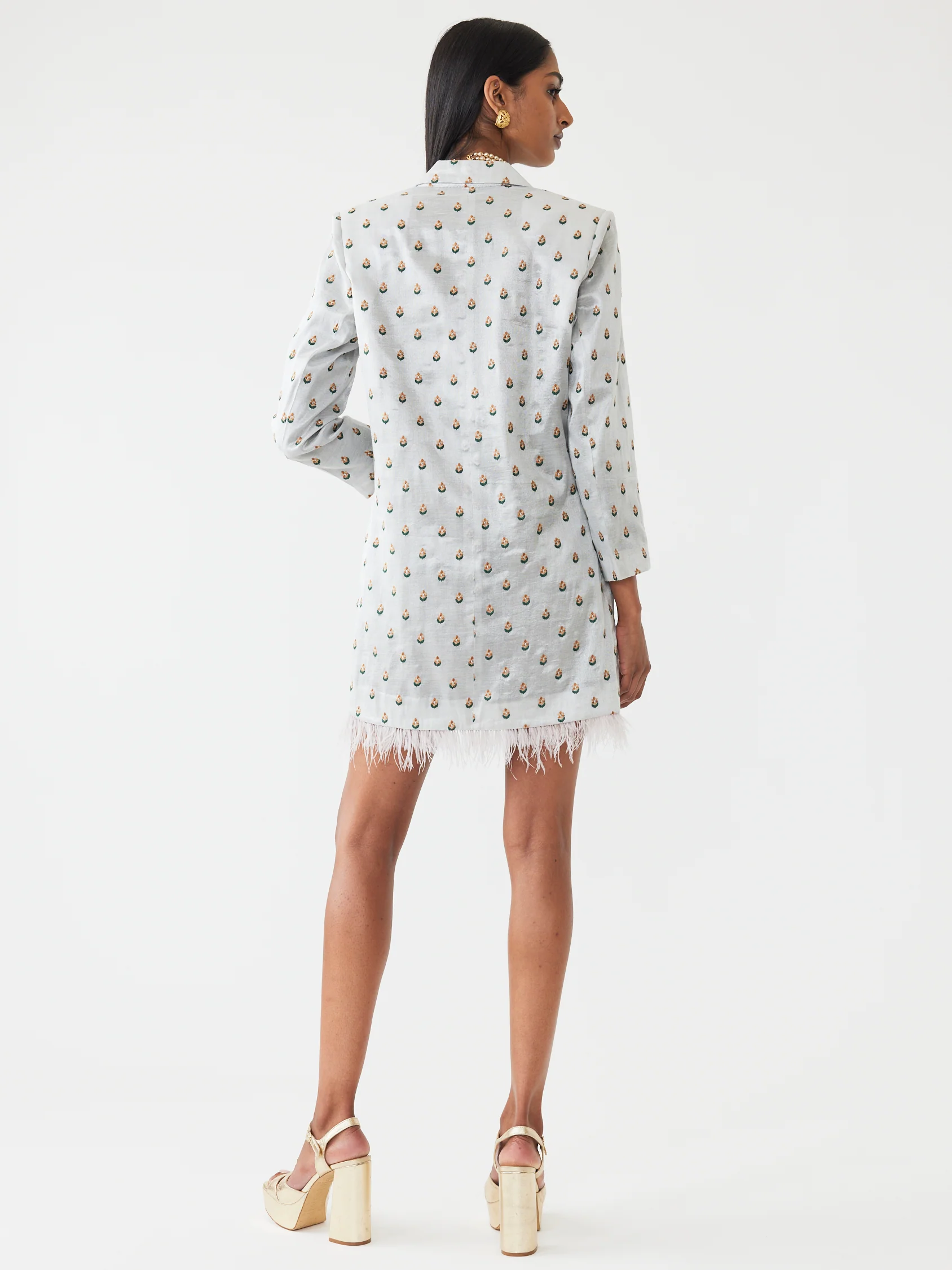 Alex Embroidered Blazer Dress - Image 11