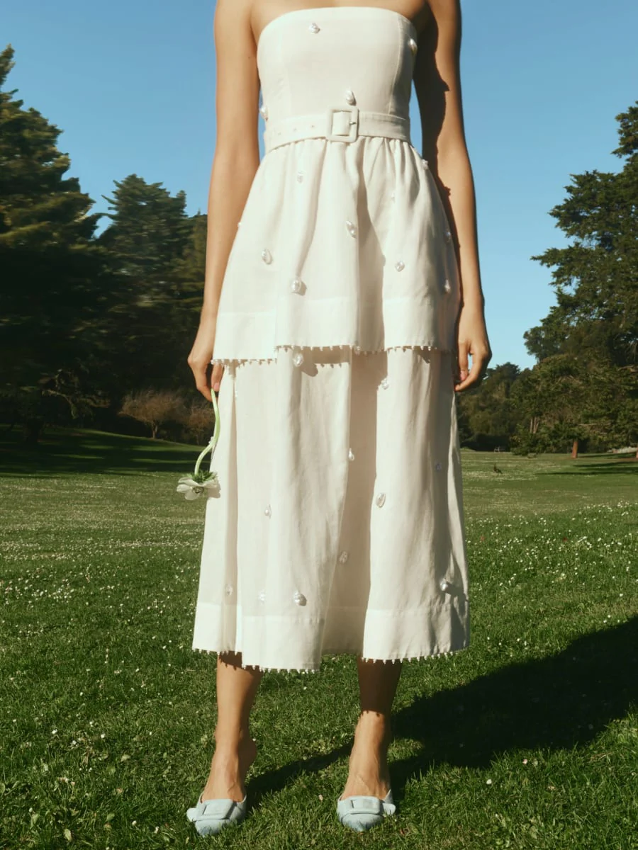 Daisy Dress - Pearly White - Image 5
