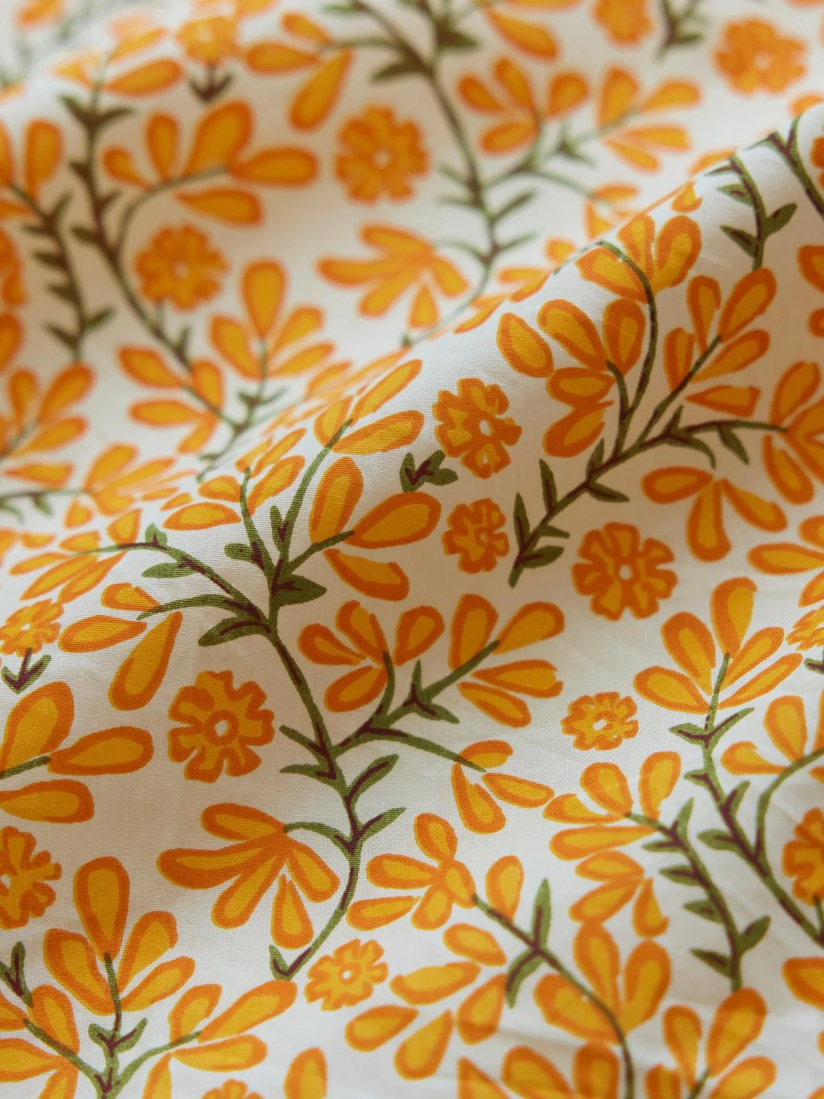 Gloria Mini Dress - Ivory/Clementine Floral - Image 6