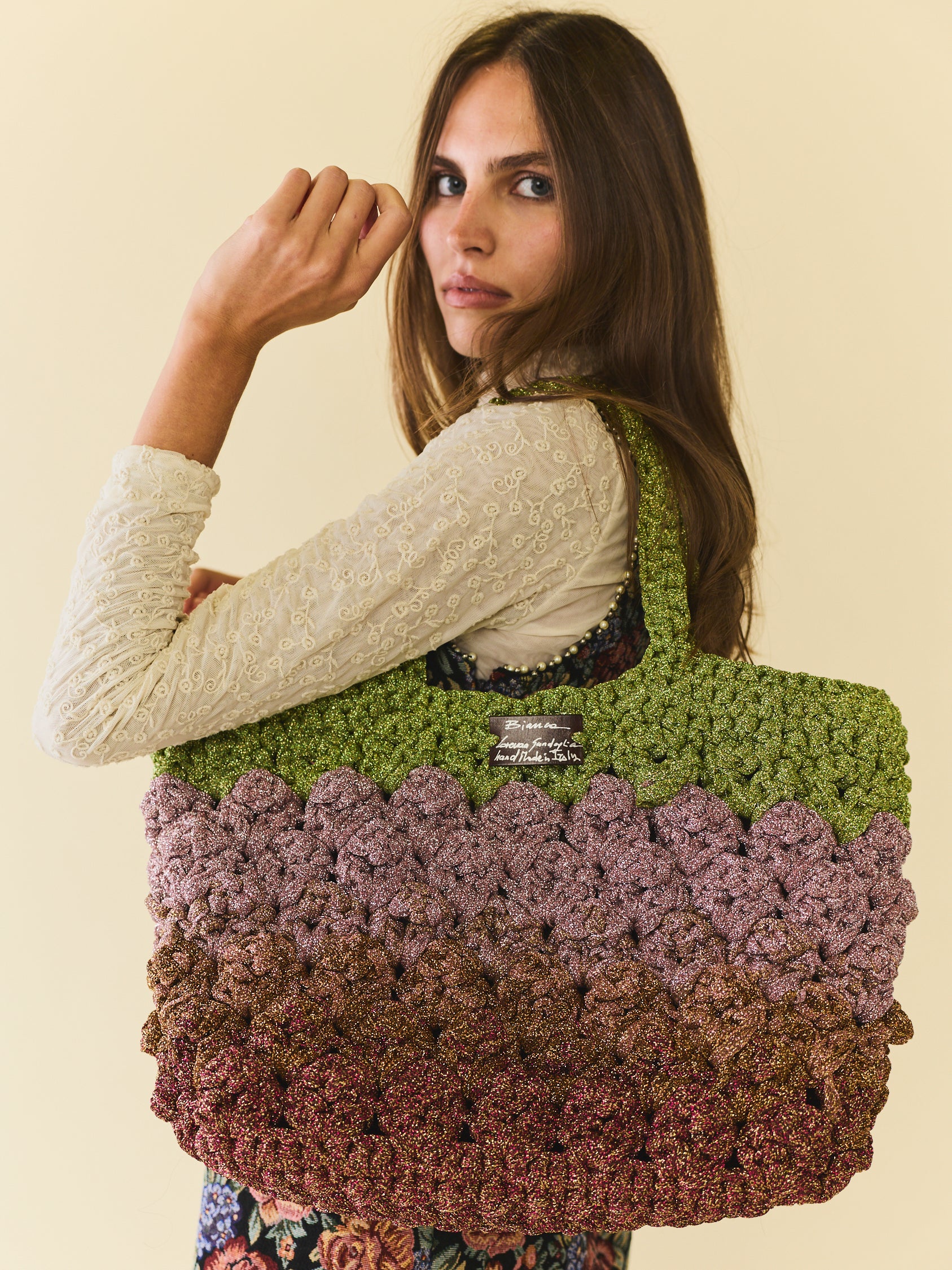 Multi-Colored Tote Hangbag - Image 3