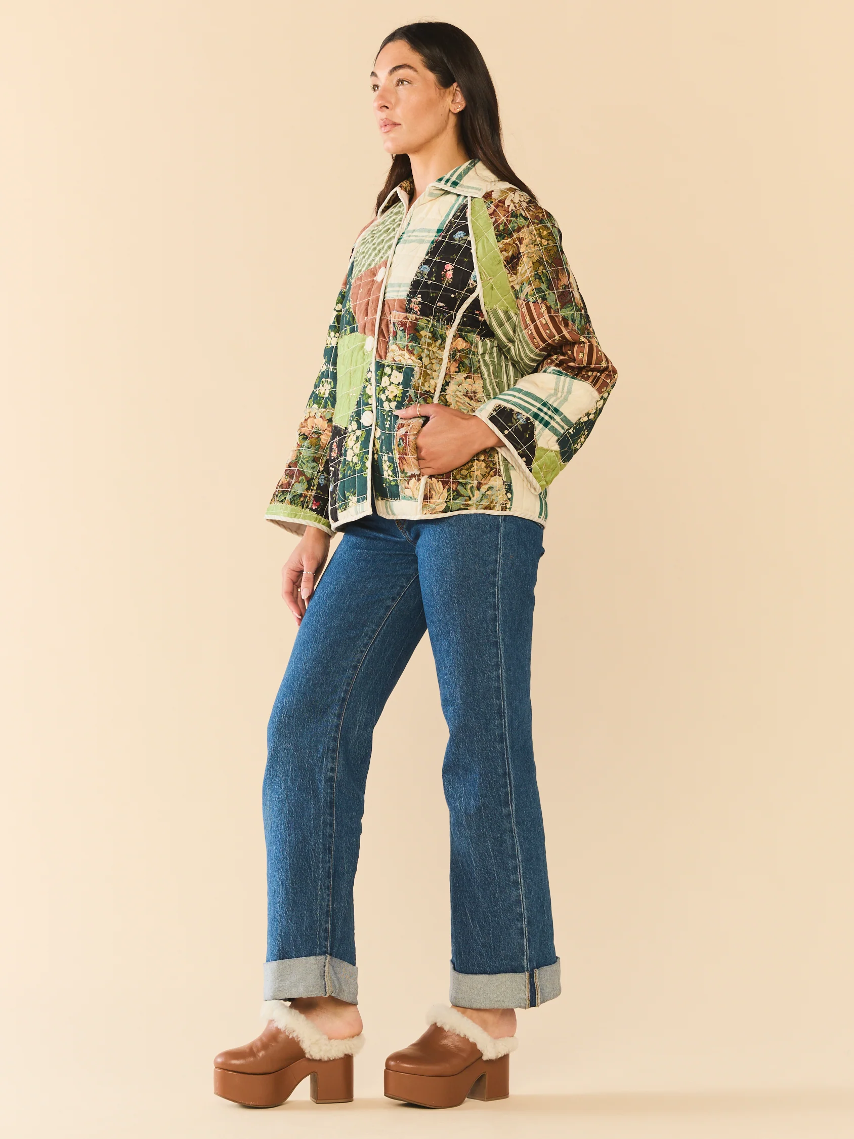 Quilted Scrap Jacket - Image 3