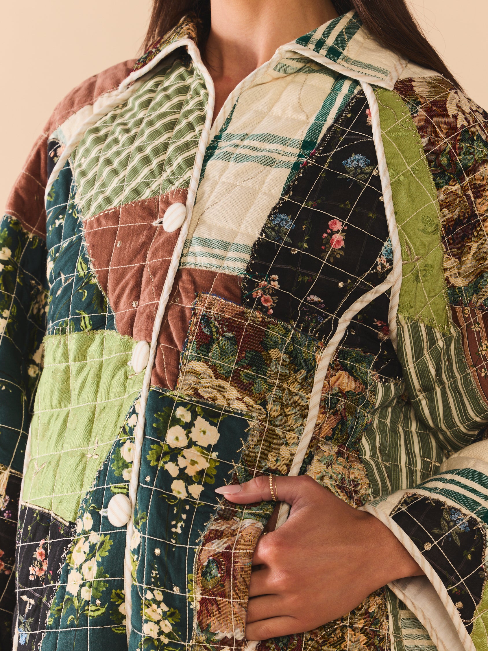 Quilted Scrap Jacket - Image 5