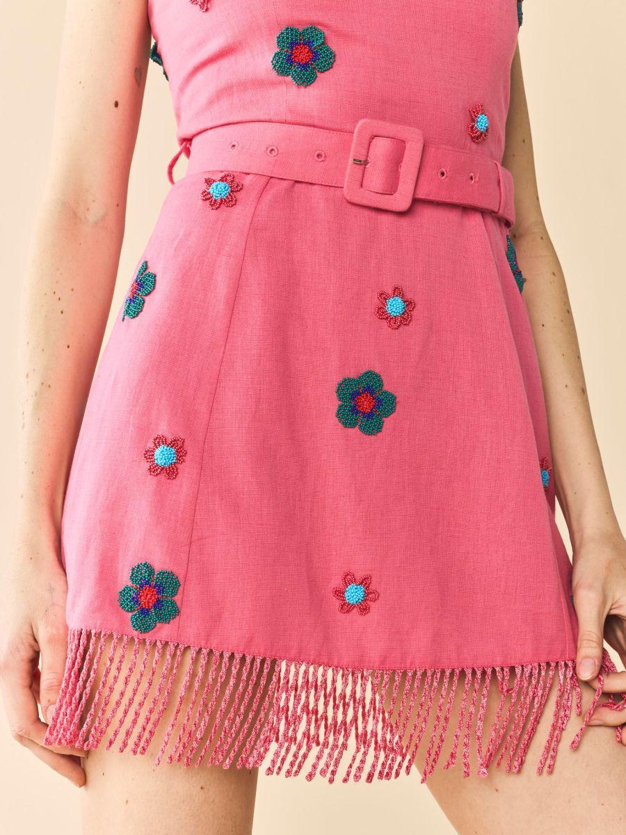 Sarah Bird Mini Dress - Pink Party - Image 3